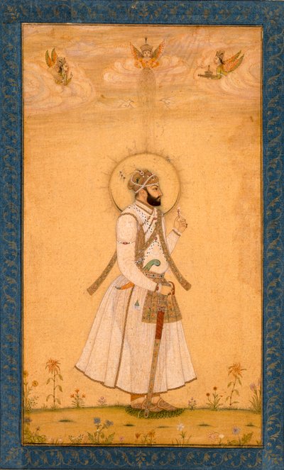 The Emperor Farrukhsiyar from the Large Clive Album by Mughal School